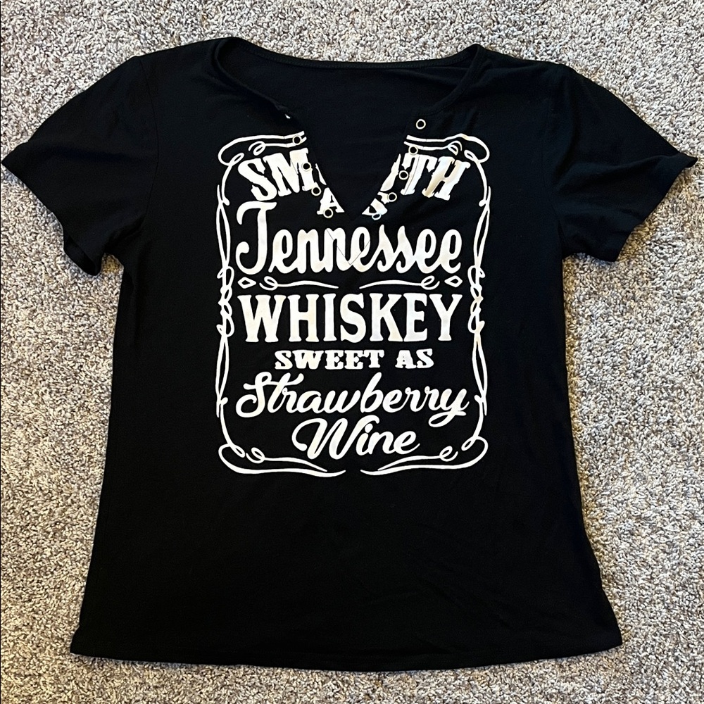 Black Graphic Women's Top